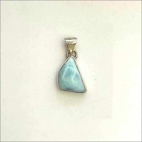 Triangular Larimar Pendant